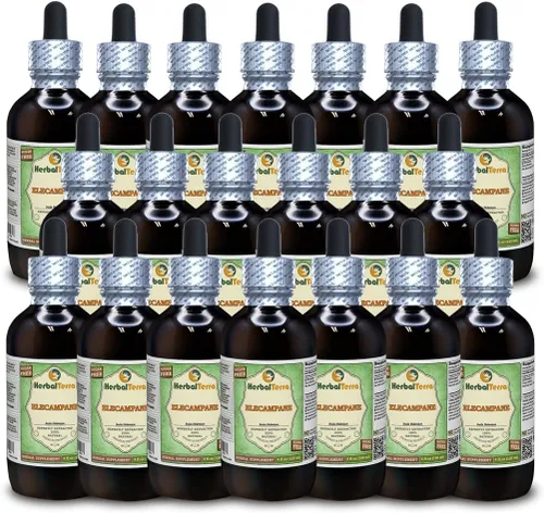 Vista 16 de Herbal Terra LLC Elecampane (inula helenium) glicerita, extracto líquido sin alcohol de raíz seca 2 oz