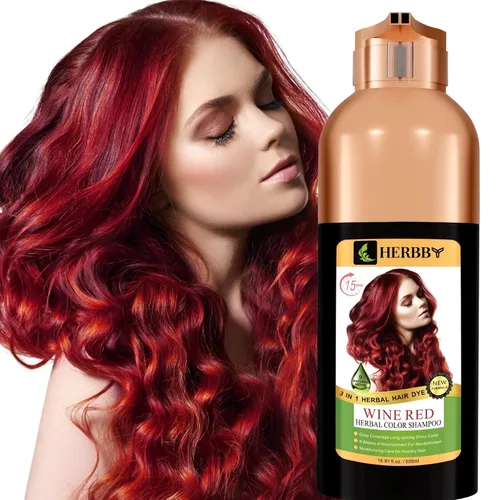 Vista 13 de HERBBY Champú con color para cabello gris para cobertura y transformación del color con 9 extractos herbales – De larga duración (6-8 semanas)