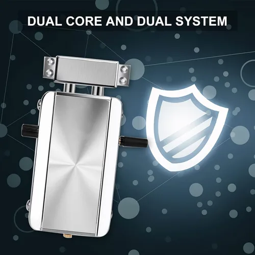 Vista 4 de Geevorks Cerradura electrónica inteligente de puerta con control remoto, cerradura inteligente inalámbrica, cerradura de seguridad oculta antirrobo