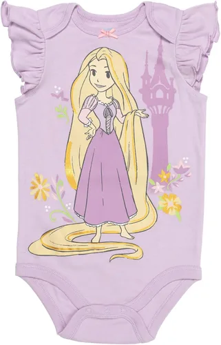 Vista 5 de Disney Princess Cinderella Belle Aurora Ariel Paquete de 5 mamelucos Diadema