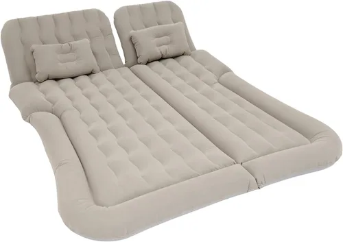 Vista 10 de SUV Colchón inflable de aire para coche, 5.71 x 4.13 pies cama de viaje Negro