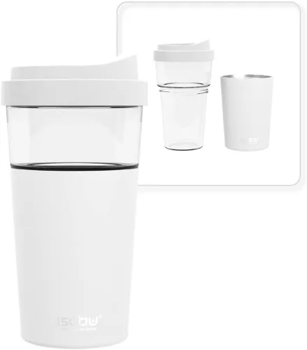 Vista 23 de asobu Taza de viaje 360 – Taza de acero inoxidable aislada al vacío de 28 onzas con tapa y asa a prueba de derrames de 360° – Mantiene las bebidas