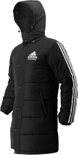 Vista 4 de adidas Parka larga de invierno para deportes de combate, color negro