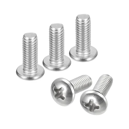 Vista 83 de uxcell Tornillos de máquina de cabeza redonda de 1/4-20x1, tornillo de acero inoxidable 304 18-8, accionamiento Phillips, totalmente roscado