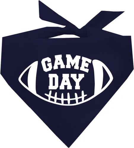 Vista 6 de Game Day - Bandana de fútbol para perro (negro, XS 323)
