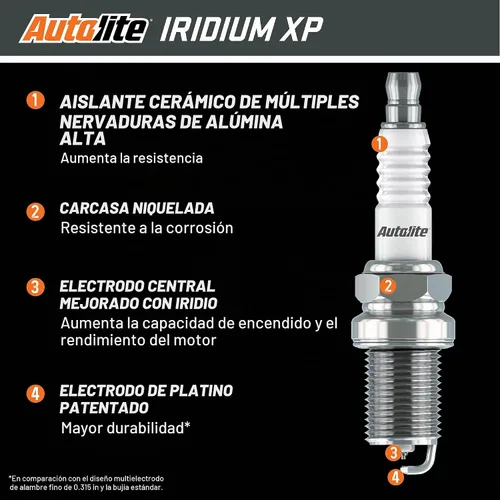 Vista 3 de Autolite XP5701 XP Bujía de iridio