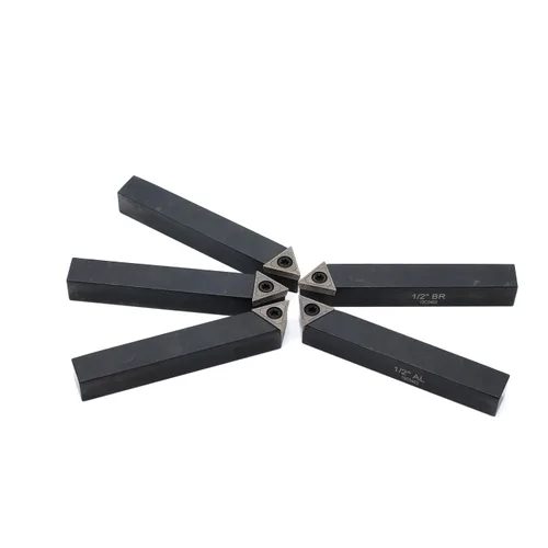Vista 7 de OSCARBIDE 1/2 "Mini torno de carburo indexable portaherramientas de torneado 5 piezas/juego, herramientas de corte de torno de metal con insertos