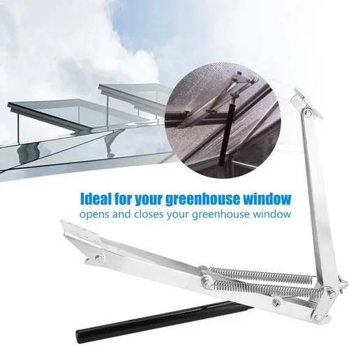 Vista 4 de Abridores de ventilación de invernadero, abridor automático de ventanas, abridor de techo de ventilación de invernadero con sensor de energía solar
