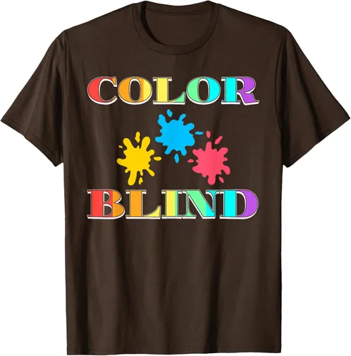 Vista 4 de Color Blind Camiseta Test Funny Glasses Visions