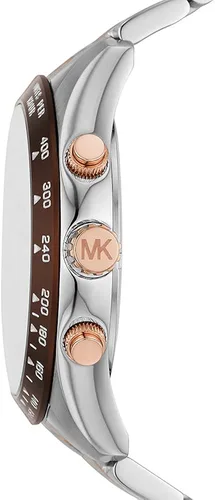 Vista 4 de Michael Kors Reloj Layton de cuarzo para hombre plateado Pulsera
