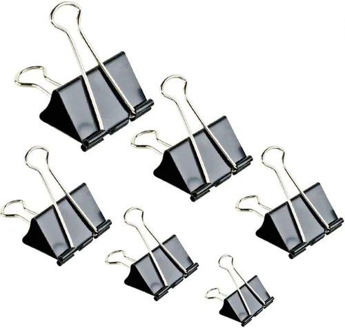 Vista 7 de 40 unidades de clips de carpeta extra grandes para oficina y hogar, 2 pulgadas