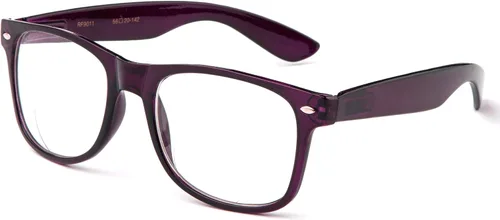 Vista 17 de Gafas de lectura de marco grande para hombres y mujeres, cómodos y elegantes anteojos de lectura simples Paquete de 3 - Azul con 1 cordón