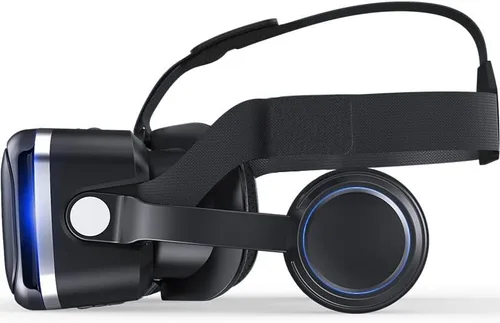 Vista 8 de Virtual Reality VR Headset, 3D Glasses Headset VR Goggles, Virtual Reality Glasses with Adjustable Earphones & One-Button Call Answering, for Gaming