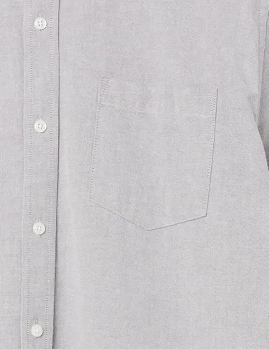 Vista 5 de Camisa Tienda Essentials oxford ajuste regular de manga corta con bolsillo para hombre