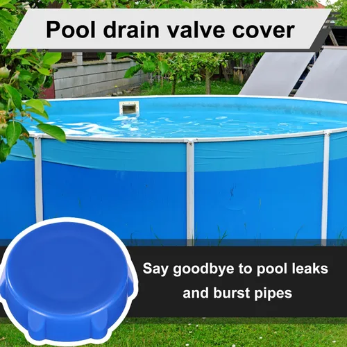 Vista 5 de Lyreh Tapa de válvula de drenaje de repuesto compatible con Coleman Pools P01006, accesorios de tapa de drenaje de piscina para un fácil Azul