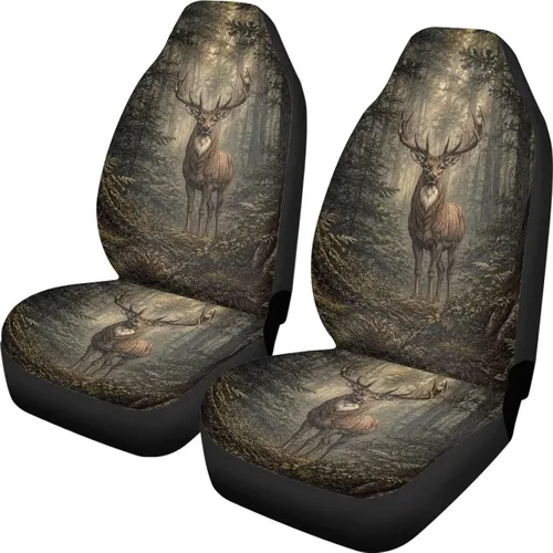 Vista 51 de Talayituse - Funda de asiento de coche con estampado de salpicaduras de pintura de la bandera americana, funda de asiento de cubo para vehículo, 4