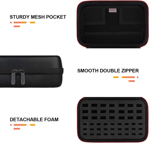 Vista 4 de BOVKE Flash Drive Case SD Card Holder 48 Slots USB Storage Case Thumb Drive Memory Card SDXC SDHC Card Organizer for SanDisk Samsung SamData Netac