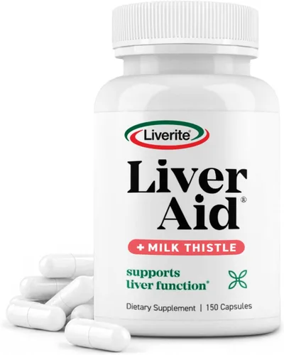 Vista 10 de LIVERITE Ayuda hepática con cardo mariano 60 cápsulas, suplemento de apoyo hepático con aminoácidos, colina, cardo mariano y vitamina B12 - Apoya