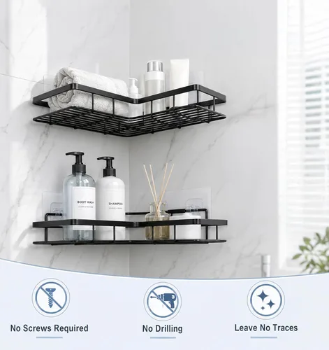 Vista 7 de 6 PCS Shower Caddy Adhesive Replacement, 5.51×2.36 Inch for Shower