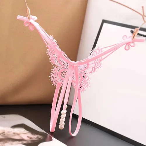 Vista 4 de Zzalalana Tangas de lencería sexy de malla transparente para mujer, para sexo, juego travieso, kawaii, mariposa, encaje transparente, tanga