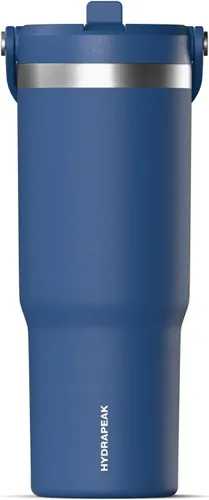 Vista 25 de Hydrapeak Nomad - Vaso de 32 onzas con asa y tapa con popote, a prueba de fugas, doble aislamiento, vaso de acero inoxidable de 32 onzas (almendra)