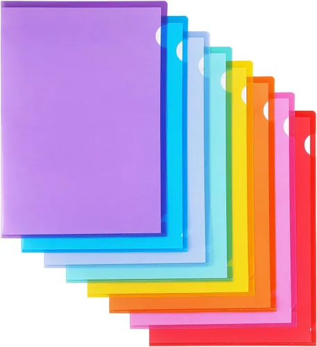 Vista 2 de Tamaki 16 paquetes de fundas transparentes de plástico para carpetas, fundas de plástico para documentos, fundas de papel transparentes con chaqueta