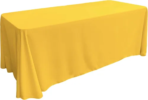 Vista 147 de LA Linen Mantel rectangular lavable de popelín de poliéster, resistente a las manchas y a las arrugas, cubierta de mesa 60x84, mantel de tela