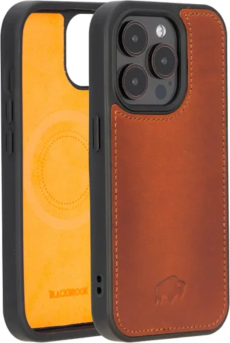Vista 29 de BLACKBROOK York - Funda de piel de grano completo para iPhone 15 (6.1 pulgadas), color negro, iPhone 15