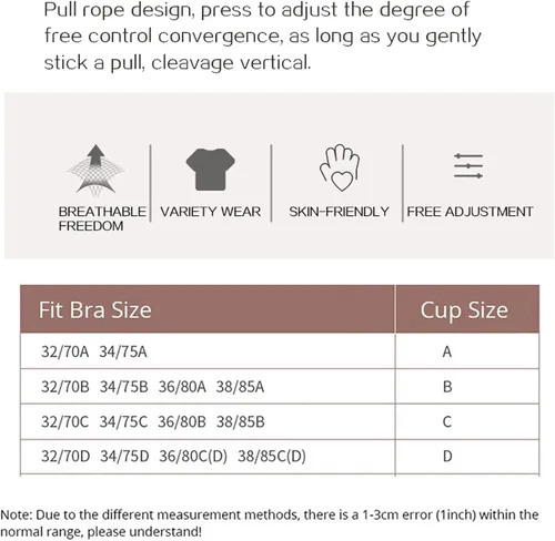 Vista 5 de Oscrenia Sujetador autoadhesivo reutilizable sin tirantes de silicona invisible Push Up Bra para mujer