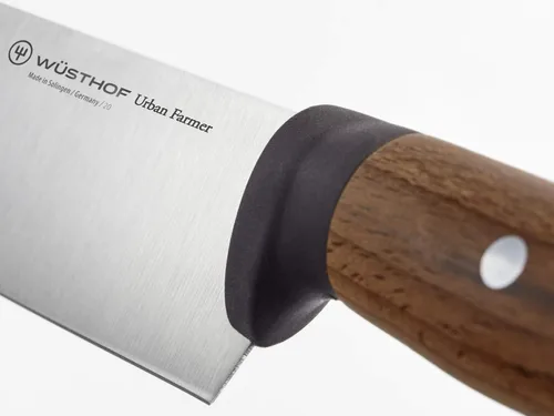 Vista 2 de Wüsthof Urban Farmer - Cuchillo Santoku de borde hueco de 7 pulgadas, color marrón