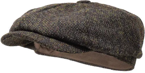 Vista 12 de Borges & Scott Gorra Lomond Newsboy - 100% lana tejida a mano - Harris Tweed - Resistente al agua