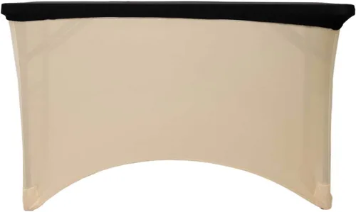 Vista 7 de Efavormart - Mantel para banquetes de elastano elástico de 4 pies, color negro