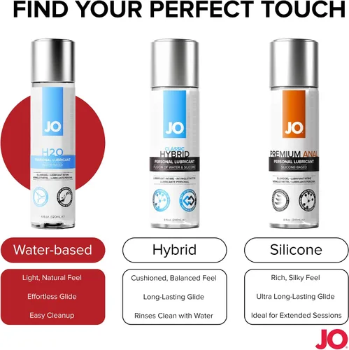 Vista 8 de JO Lubricante original a base de agua – Lubricante personal para sexo, lubricación vaginal y uso de juguetes – Tamaño de viaje 4 fl oz
