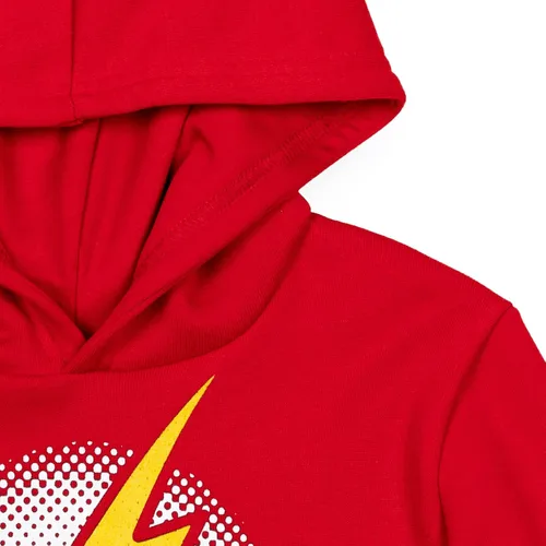 Vista 3 de DC Comics Justice League Superman Batman The Flash - Sudadera con capucha de forro polar para niños pequeños a grandes