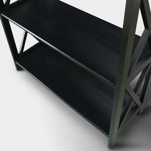 Vista 8 de Casual Home Montego - Estantería plegable con 3 estantes, color negro (nuevo)
