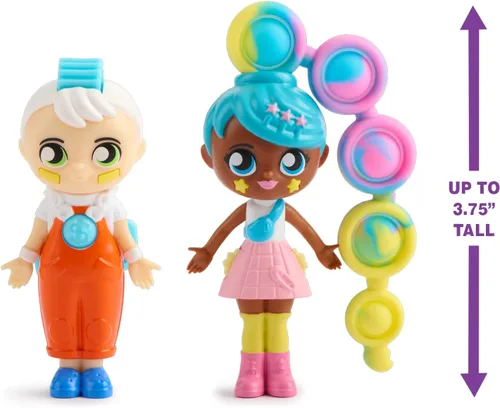 Vista 4 de Fashion Fidgets - Juguetes sensoriales para ansiedad – Paquete de 2 juguetes antiestrés para presionar – Alivio de la ansiedad y el estrés para niños