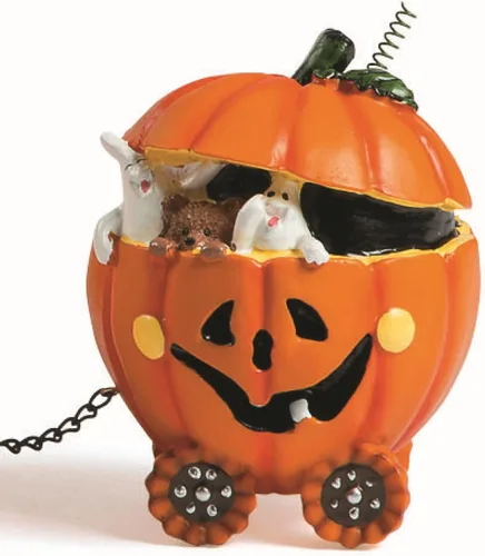 Vista 7 de Accesorios decorativos. The Pumpkin Express Train, trencito de calabazas x1.