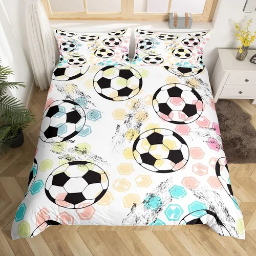 Vista 26 de Feelyou Juego de ropa de cama con patrón de sushi, funda de edredón de estilo japonés para niños, niñas, adolescentes, funda de edredón con temática
