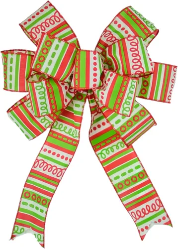 Vista 4 de Wreath Bow for Add On Attachments to Staircase, Garlands, Lanterns - Customized (Christmas Black Tree, Set of 1)