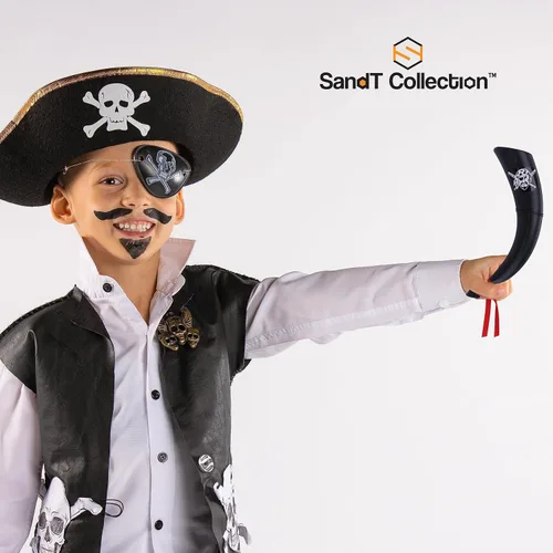 Vista 2 de SandT Collection Accesorios de disfraz de detective y accesorios de pirata