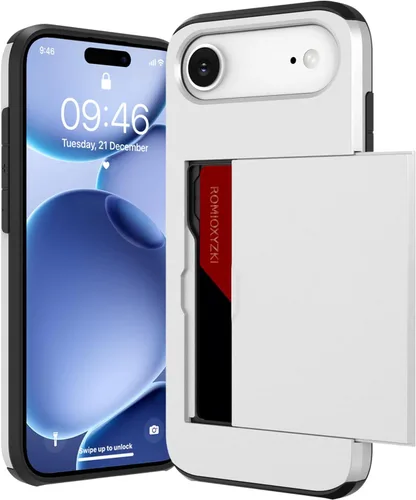 Vista 20 de ZIYE Funda tipo cartera para iPhone 16 Plus con tarjetero, antiarañazos de doble capa con bolsillo oculto, funda a prueba de golpes compatible