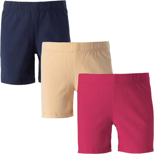 Vista 14 de MY WAY - Pantalones cortos de ciclismo para niña (algodón, 3 unidades, tallas 2-16)