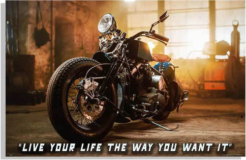 Vista 12 de Inspirational Wall Art Co. - Abstracto CBR - Sportbike Honda Motocicleta Retro Shop Garage Biker Regalo Motivación Citas Pósters - Impresión