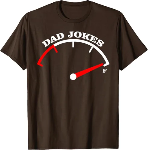 Vista 7 de Día del Padre Dad Jokes Fuel Car Pun Cargando Camiseta Padre, Negro