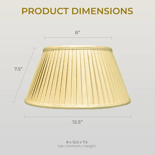 Vista 6 de Royal Designs Royal Designs - Pantalla básica de 6 salidas, campana festoneada, oro antiguo, 9.5 x 15 x 8 pulgadas