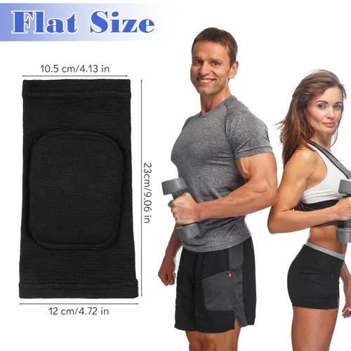 Vista 2 de 2 pares de coderas de voleibol en tándem, almohadillas protectoras para coderas, protector de brazo de fitness, compresión transpirable con cojín