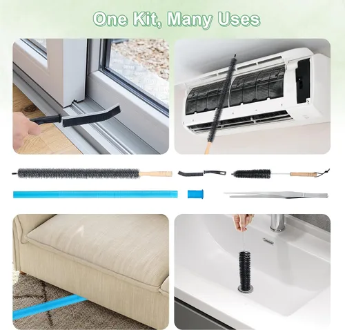 Vista 13 de Kit de limpiador de ventilación de secadora de 5 piezas compatible