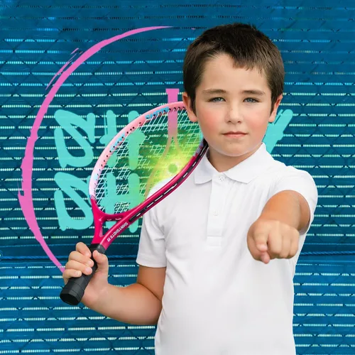 Vista 7 de Raqueta de tenis para niños de 21 pulgadas, ligera raqueta de tenis junior de 21 pulgadas para edades de 6 a 8 años, aluminio duradero con agarre