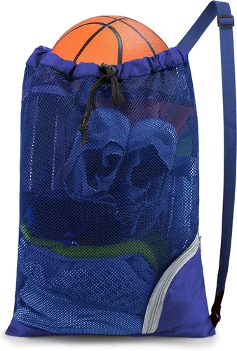 Vista 24 de BeeGreen Gym Bags for Men Women Mesh Drawstring Backpack for Swim Sports Workout Gear Gifts for Swimmers Beach Pool Wrestling Backpack Cinch Bag