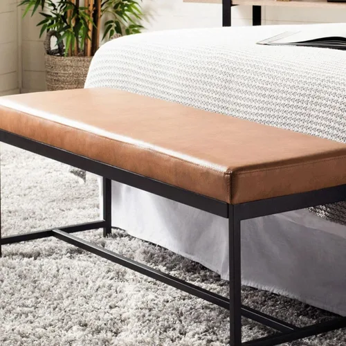 Vista 2 de Cojín de banco de cuero impermeable con cremallera, cojín de asiento largo para muebles, 2 3 plazas, tapete de asiento extraíble para silla